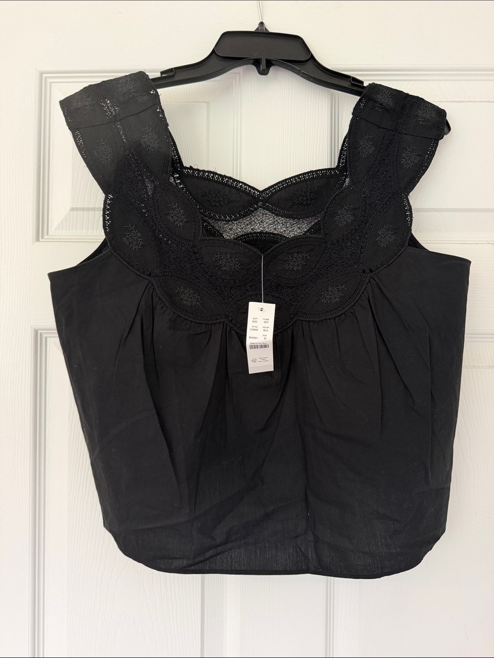 J. Crew swingy lace crop top, size medium - Picture 3 of 6